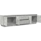 TV ormarić s LED svjetlima siva boja betona 193,5x41x50 cm | shoptok.hr