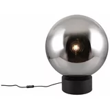 CINQUE Črna LED namizna svetilka s steklenim senčilom (višina 60 cm) Cipallone –