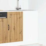  Osnovna omarica za umivalnik Lucca artisan hrast inženirski les, (21832120) | Shoptok.si