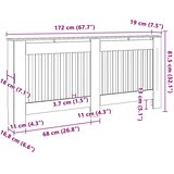  radijatora 2 pcs Crna 172 x 19 x 81,5 cm | shoptok.hr