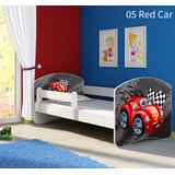  Dječji krevet ACMA s motivom, bočna bijela 140x70 cm 05 Red Car | shoptok.hr