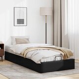  Otomanski okvir kreveta bez madraca crni 90x190 cm umjetne kože | shoptok.hr