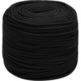 vidaXL Delovna vrv črna 10 mm 25 m poliester | Shoptok.si