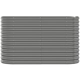  Povišena vrtna gredica od pocinčanog čelika 114 x 40 x 68 cm sivi | shoptok.hr