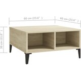  Stolić za kavu boja hrasta sonome 60x60x30 cm konstruirano drvo | Eponuda.com