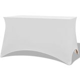 vidaXL Rastezljivi Stolnjak 2 kom 183x76x74 cm Bijeli Cijene