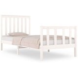  Okvir za krevet od borovine bijeli 75x190 cm 2FT6 jednokrevetni | shoptok.hr