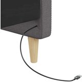  Dnevni ležaj s madracem i USB-om svjetlosivi tkanina 90x200 cm | shoptok.hr
