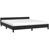 vidaXL Okvir za krevet s uzglavljem crni 180x200 cm baršunasti | shoptok.hr