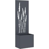 vidaXL Vrtni Sadič s Dekorativnom Pločom Antracit 50 x 140 cm | shoptok.hr