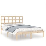 vidaXL Posteljni okvir iz trdnega lesa 135x190 cm, (20907358) Cene