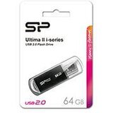 SiliconPower SP USB 2.0 FLASH DRIVE ULTIMALL ISERIES U02 64GB CRNI | shoptok.hr