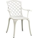  3-dijelni bistro set od lijevanog aluminija bijeli | shoptok.hr