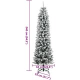 vidaXL Umetna novoletna jelka s 300 LED diodami in snegom 240 cm | Shoptok.si