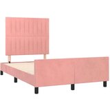  Za krevet s uzglavljem ružičasti 120 x 200 cm baršunasti | shoptok.hr