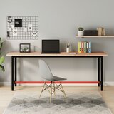  Radni stol 200x55x81,5 cm od masivne bukovine i metala | shoptok.hr