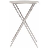 Bistro Stol Bež Ø 50 x 71 cm Čelik s prahom | shoptok.hr