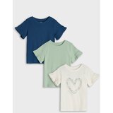 Sinsay Paket od 3 rebraste majice s volanima | shoptok.hr