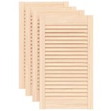  Vrata za omarico z letvicami 4 kosi 69x39,4 cm trdna borovina, (21413166) | Shoptok.si