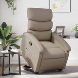 Maison Chic Naslanjač - Relax naslanjač s funkcijo vstajanja kapučino barve umetno usnje, (22061590) | Shoptok.si