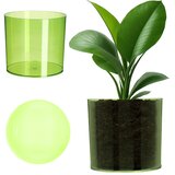 KADAX Okrogel plastični cvetlični lonec 12,5 cm zelen, (5000353363) Slike