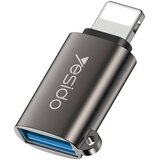 Yesido OTG adapter (GS14) - USB 2.0 na Lightning- Plug & Play- 480 Mbps - crni | shoptok.hr