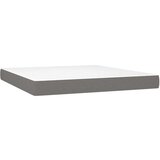  Box spring postelja z vzmetnico temno siva 180x200 cm blago, (20899695) | Shoptok.si