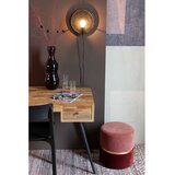 White Label Rdeč/rožnat žameten tabure Bubbly – | Shoptok.si