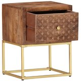 Maison Chic Nočna omarica - Nočna miza 40x30x50 cm trden mangov les, (21689616) | Shoptok.si