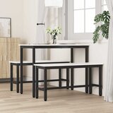  Klupa za blagovanje 2 pcs Bijelo 100 x 32,5 x 49 cm | shoptok.hr