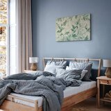  Slika - Watercolor Botanical Motif Delicate Green-Beige Leaves 60x40 Na talijanskom platnu | shoptok.hr