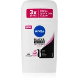 Nivea Black & White Invisible Clear čvrsti antiperspirant 50 ml | shoptok.hr