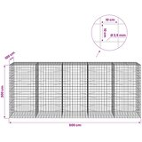  Gabion s žicom debljine 3,5 mm i mrežom 10x10 cm 500x100x200 cm | shoptok.hr