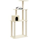 vidaXL penjalica za mačke sa stupovima za grebanje krem 147 cm | shoptok.hr