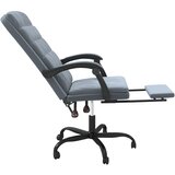  Uredski naslonjač tamnosivi baršunasti | shoptok.hr