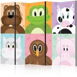 Artgeist Paravan Cheerful Animals I, 5-Delni, Dvostranski | Shoptok.si