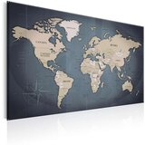  Slika - World Map: Shades of Grey 60x40 | shoptok.hr