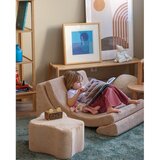 Wigiwama Svetlo rjav otroški tabure iz rebrastega žameta Cloud – | Shoptok.si