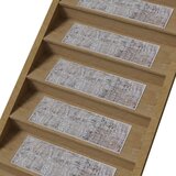 Vitaus Sivi/bež pamučni set tepiha za stepenice 16 kom 25x65 cm Milano Bej – | shoptok.hr