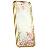  Gumijasti / gel etui Flower za Huawei Honor 10 - zlati Cene