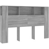 Maison Chic vzglavna omarica - nočna omarica - posteljna omarica siva sonoma 160x18,5x104,5 cm, (21705722) Cene