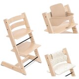 Stokke stol za hranjenje Tripp Trapp set 3v1 natur/wheat cream 684900- blazina | Shoptok.si