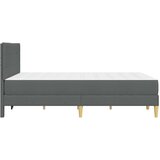  Krevetna konstrukcija Tamno siva 160 x 200 cm Poliester | shoptok.hr