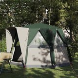 Šator za 3 osobe s krovom Zelena i bijela 320 x 320 x 203 cm | shoptok.hr