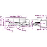  Set vanjskih sofa 6 kom. Prirodna Čvrsto drvo akacije | shoptok.hr