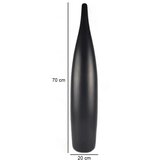 Keramička vaza 70 cm, mat crne boje | Eponuda.com
