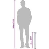  Vrtni stup za vodu 60 cm od nehrđajućeg čelika četvrtasti | shoptok.hr