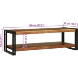 vidaXL klubska miza 120x50x38 cm trden akacijev les | Shoptok.si