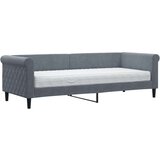 vidaXL dnevni krevet s madracem tamnosivi 80 x 200 cm baršunasti | shoptok.hr