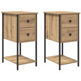  Noćni ormar s ladicama 2 pcs hrast artisan 32 x 42 x 70 cm | Eponuda.com